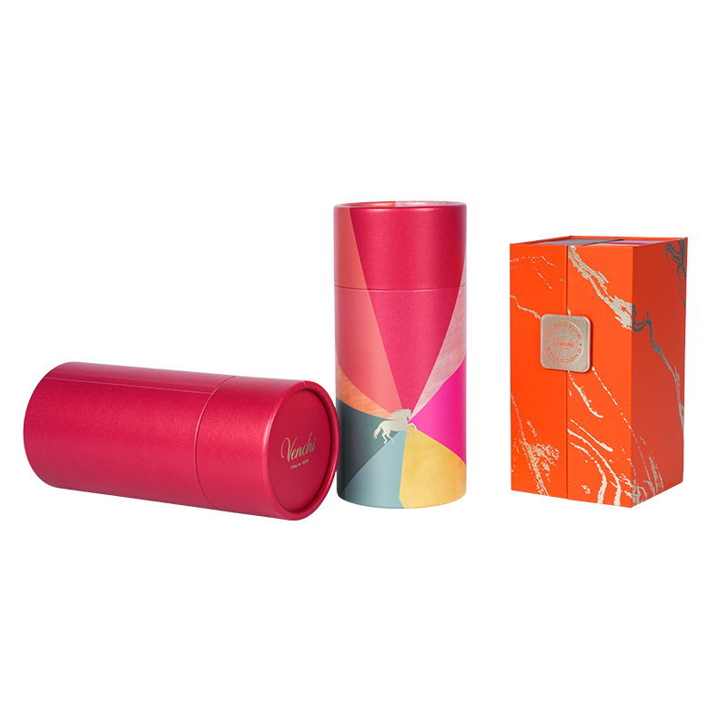 Bosca seacláide cruinn clúdach docht ardaithe (neamh agus talamh).