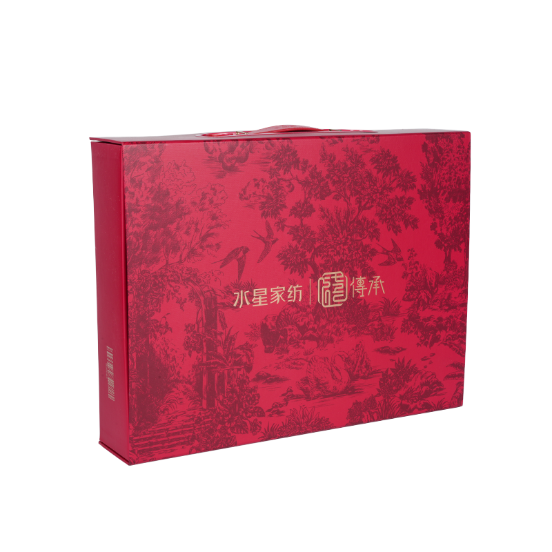 Boscaí páipéir lannaithe leabhar-chruthach frith-bréanaithe agus taise-cruthúnas le haghaidh pacáistiú teicstíle tí