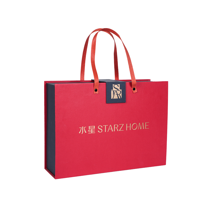 Boscaí páipéir lannaithe leabhar-chruthach frith-bréanaithe agus taise-cruthúnas le haghaidh pacáistiú teicstíle tí