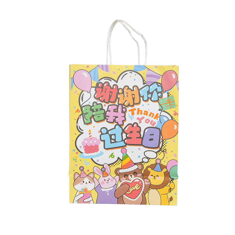 Málaí tote páipéir kraft ingearach ar théama saoire