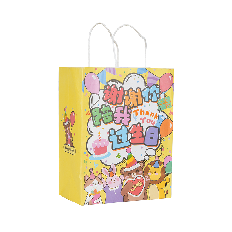 Málaí tote páipéir kraft ingearach ar théama saoire